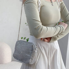 Diamonds Shoulder Bags Rhinestones Chain Crossbody Totes for Women