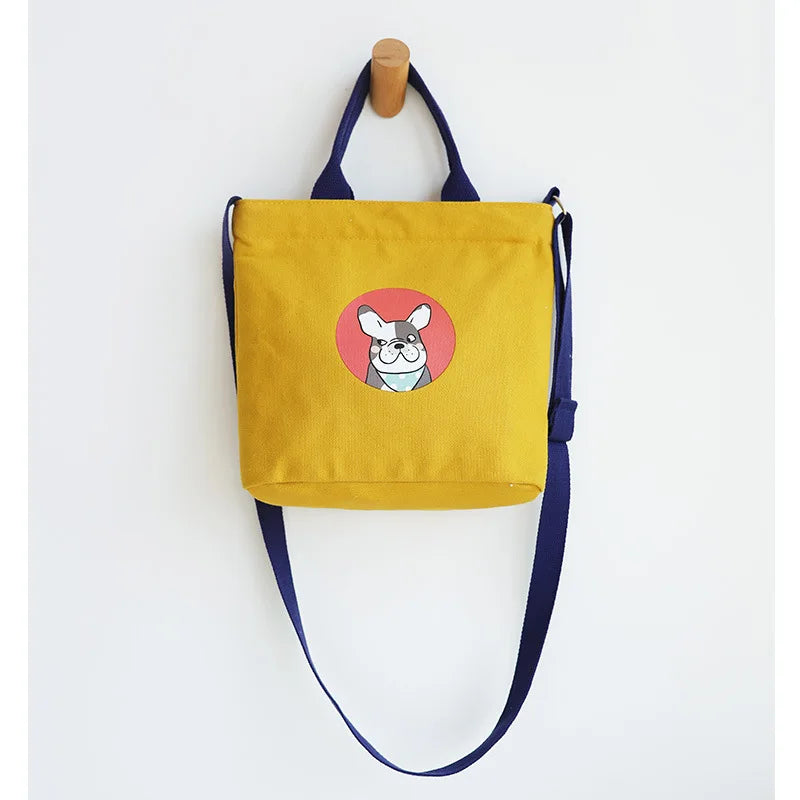 Dog Print Women Handbags Classic Ladies Shoulder Bag Casual Style Handbag
