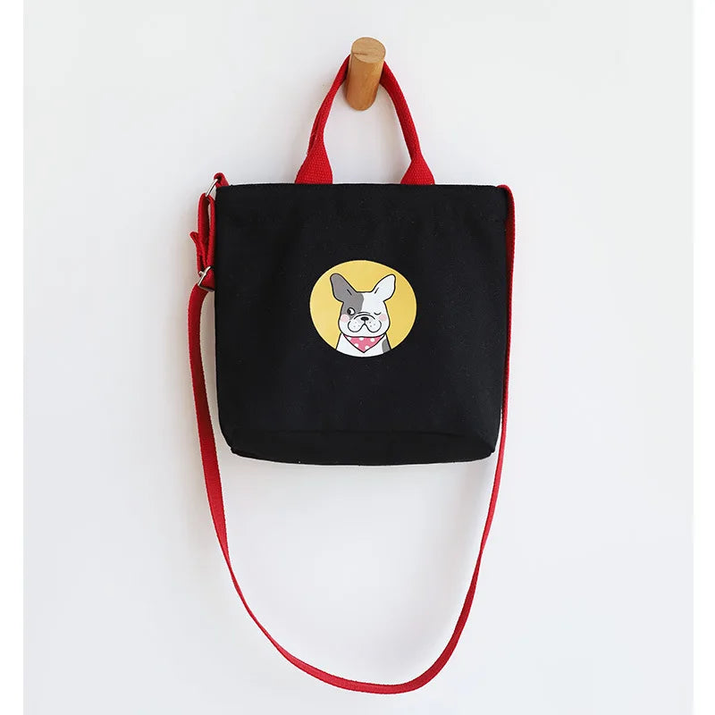 Dog Print Women Handbags Classic Ladies Shoulder Bag Casual Style Handbag