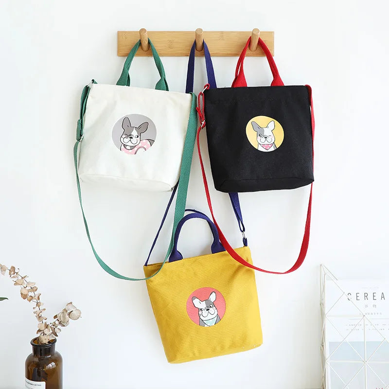 Dog Print Women Handbags Classic Ladies Shoulder Bag Casual Style Handbag