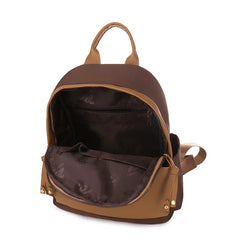Double Patchwork Anti-Theft Women Backpacks Large Capacity Classic Bags