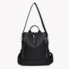 Large Capacity Double Zipper School Backpack for Women