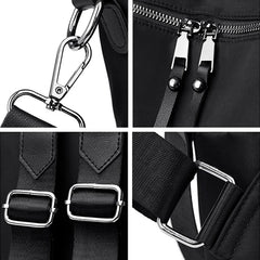 Large Capacity Double Zipper School Backpack for Women