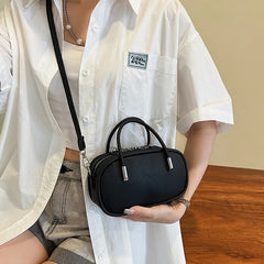 Women Shoulder Bag Handbags Solid Pu Leather Top Handle Crossbody Bags