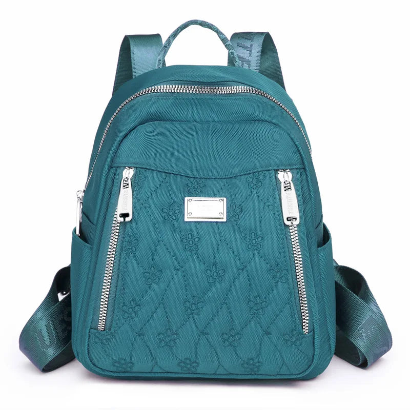 Mini Embroidery Backpack for Women Girls Small Bagpack Ladies Travel Bag