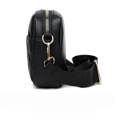 Embroidery Thread Shoulder Bag PU Leather Crossbody Small Square Bag 2pcs Combo