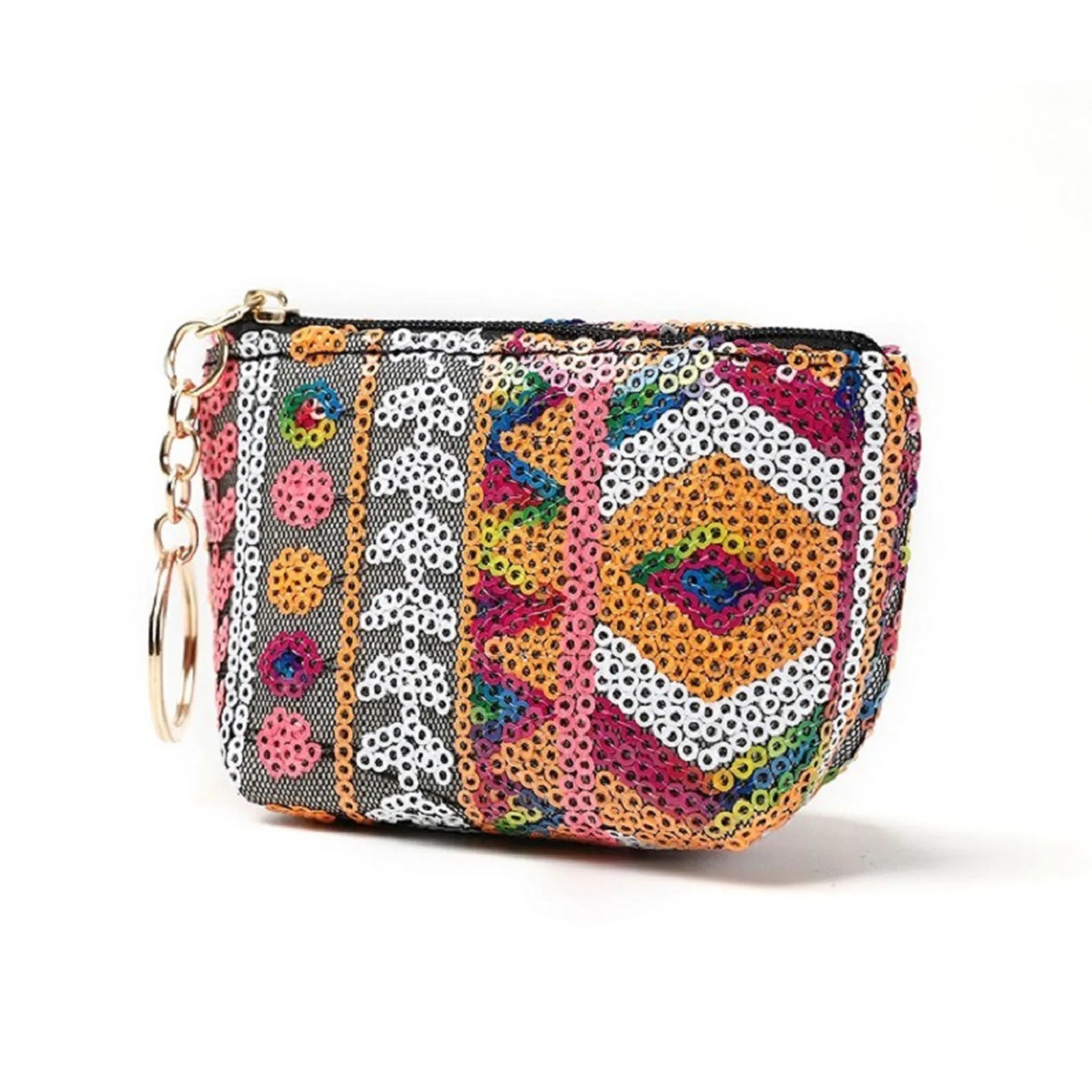 Geometric Beads Sequins Women's Purse Small Handbag