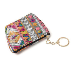 Geometric Beads Sequins Women's Purse Small Handbag