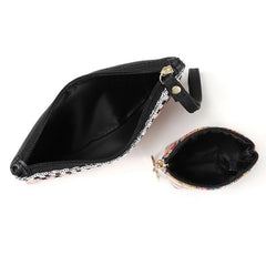 Geometric Beads Sequins Women's Purse Small Handbag