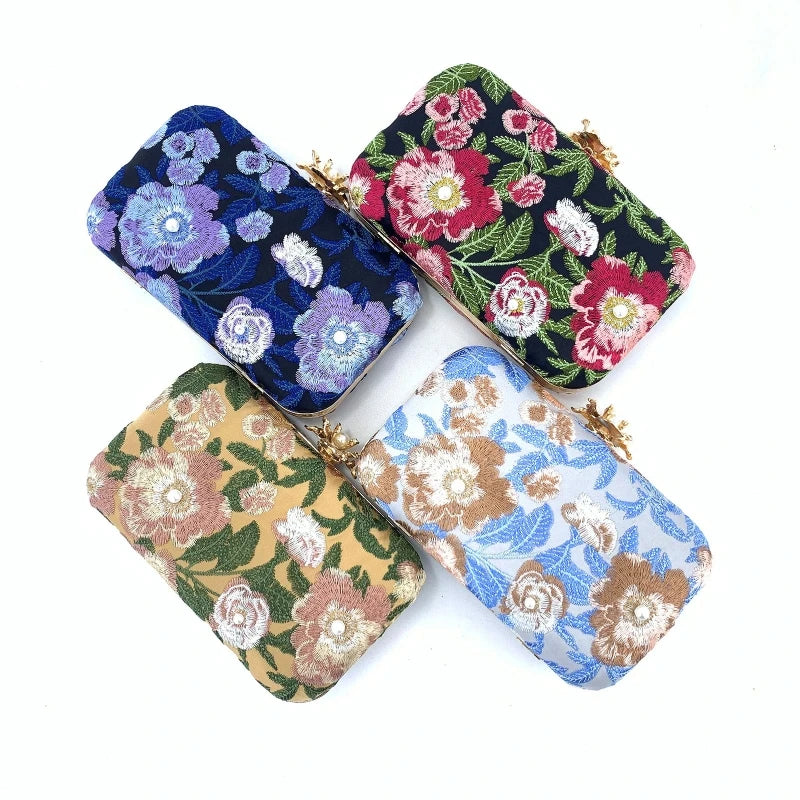 Evening Bag Crossbody Embroidery Clutch Purses Handbag