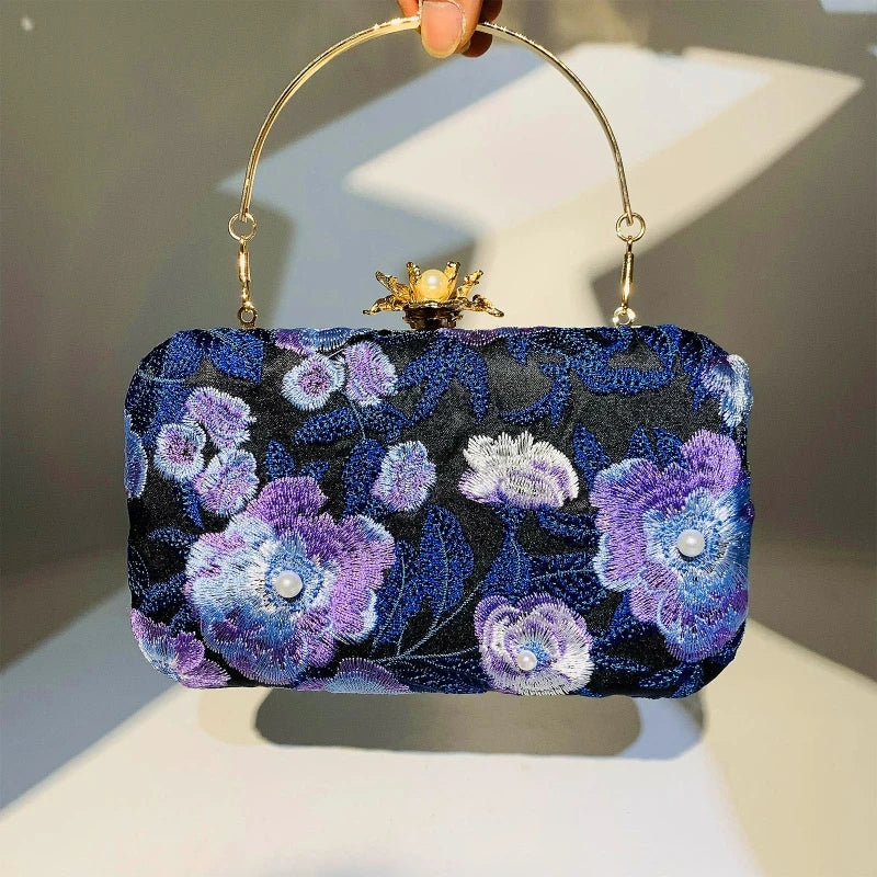 Evening Bag Crossbody Embroidery Clutch Purses Handbag