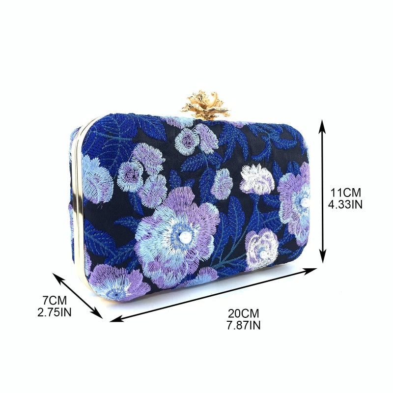 Evening Bag Crossbody Embroidery Clutch Purses Handbag