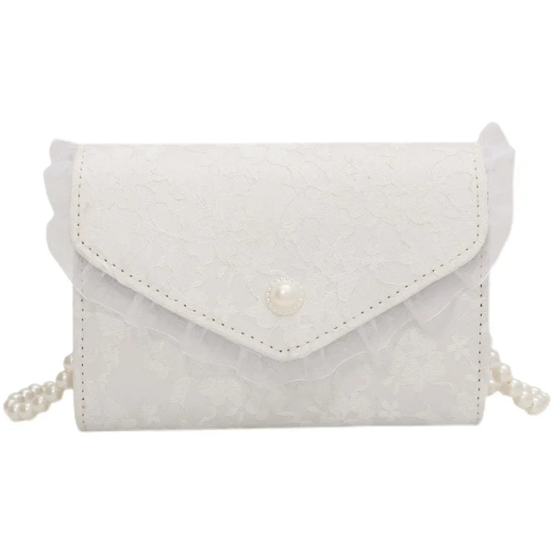 Ladies Shoulder Bag Chain Messenger Bag PU Solid Small Square Bag