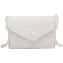 Ladies Shoulder Bag Chain Messenger Bag PU Solid Small Square Bag