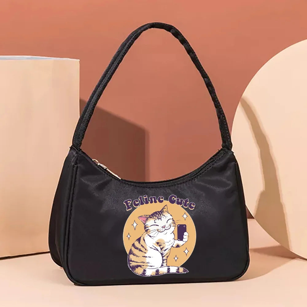 Anime Print Women Shoulder Bag Casual Tote Handbag Organizer Wallet Clutch