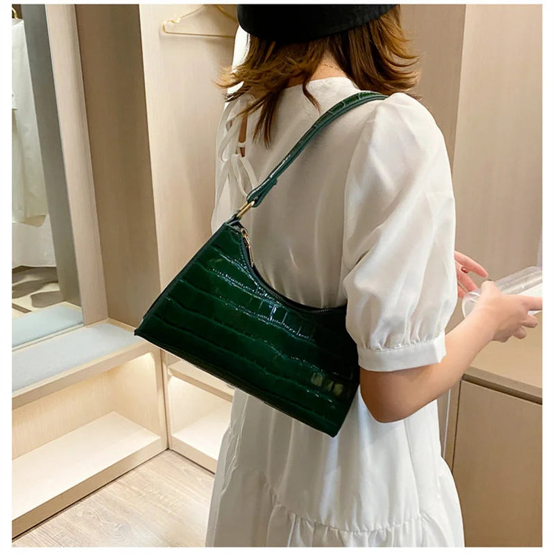 Retro Casual Women Totes Shoulder Bag Leather Chain Handbag