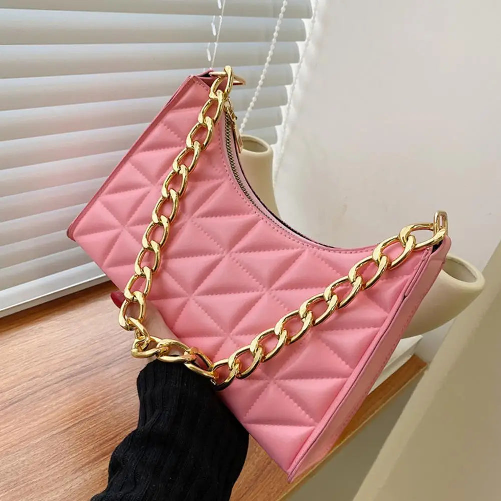 Retro Totes Shoulder Bags Leather Chain Handbag