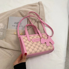 Retro Casual Women Totes Shoulder Bags Leather Chain Handbag B104