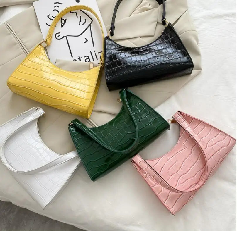 Retro Totes Shoulder Bag Women Leather Chain Handbag