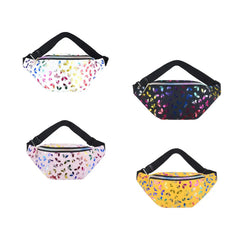 Butterfly Pattern Fanny Pack Hip Bag Adjustable Strap Waist Pouch for Teens