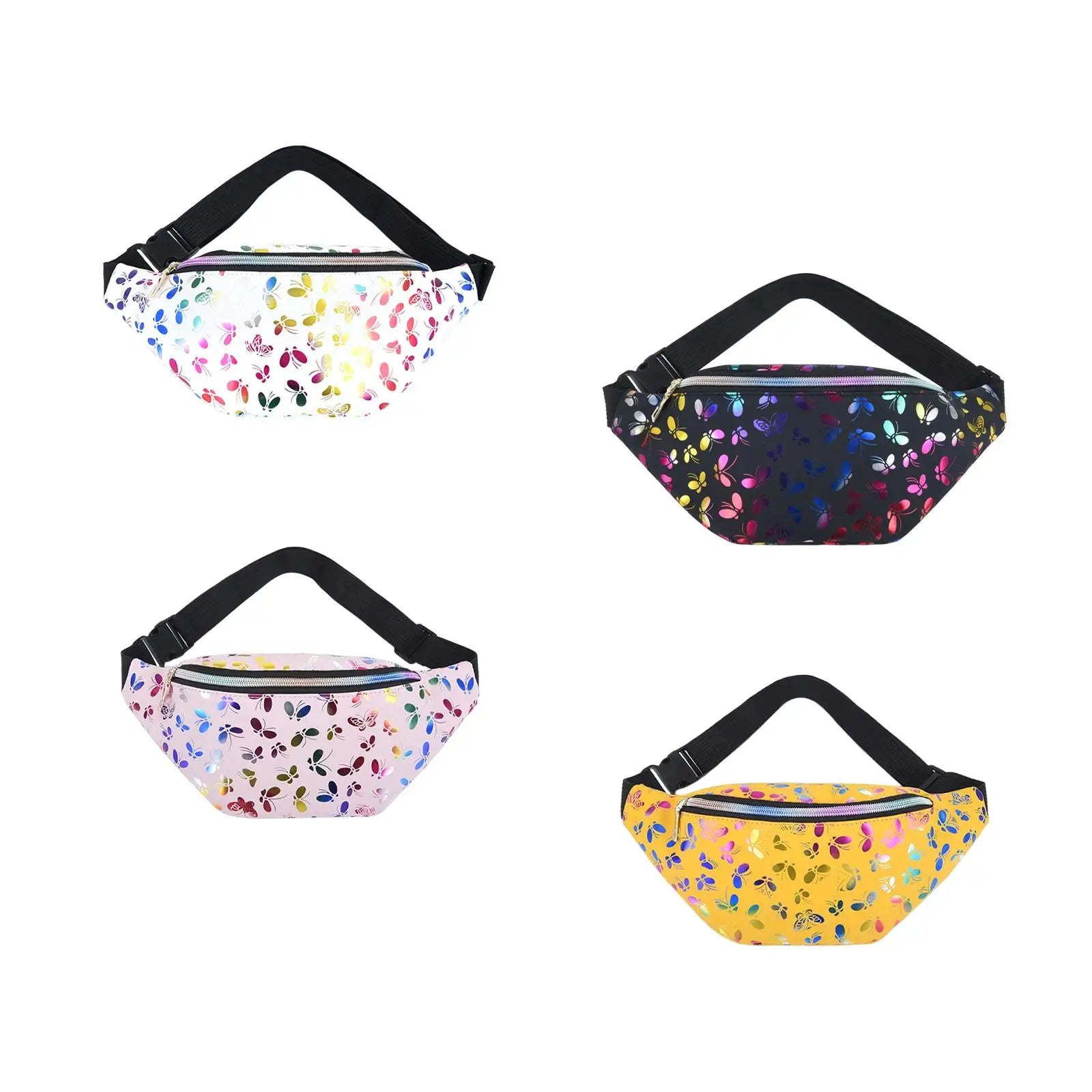 Fanny Pack PU Leather Waist Bag for Travel, Running, Camping