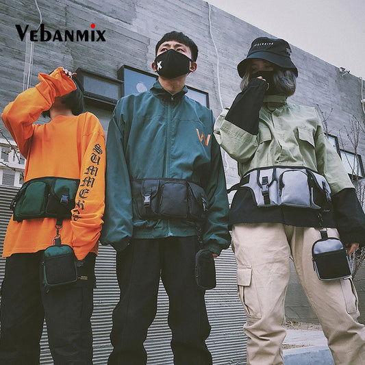 Hip Hop Style Tactical Chest Bag for Men Streetwear