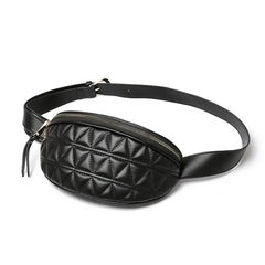 Women's PU Leather Chest Bag Crossbody Waist Sling Phone Pouch
