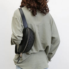 Women's PU Leather Chest Bag Crossbody Waist Sling Phone Pouch