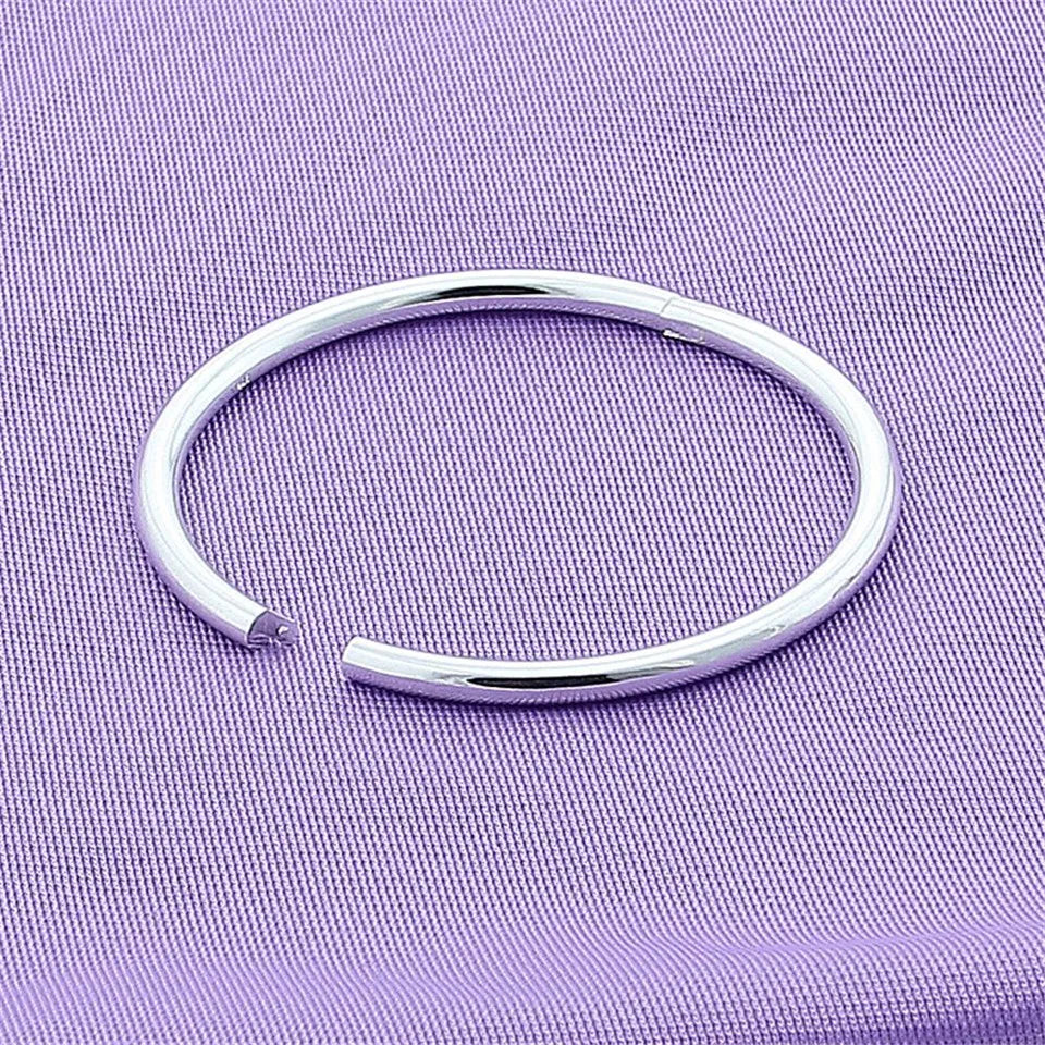 925 Silver Bangle Bracelet for Women Charm Jewelry