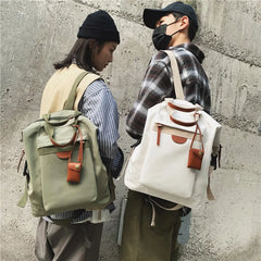 Canvas Women Backpack High Schoolbags Girl School bag Mochilas