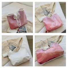 Floral Print Handbag Large Capacity Single-Shoulder Bag for Women
