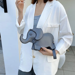 Creative Elephant Shape Crossbody Bag Mini Purse