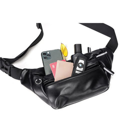Vintage Leather Crossbody Messenger Bag for Women Men