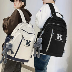 Waterproof Laptop Letters College Backpack for Women