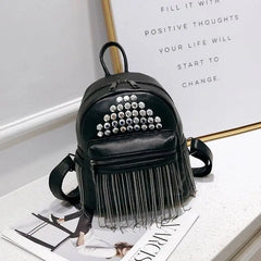 Rivet Soft Pu Leather Backpacks for Women Girls