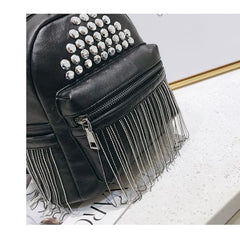 Rivet Soft Pu Leather Backpacks for Women Girls