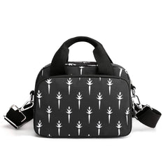 Floral Pattern Women Shoulder Bag Waterproof Nylon Handbag