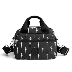 Floral Pattern Women Shoulder Bag Waterproof Nylon Handbag