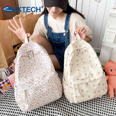 Floral Printed Backpack for Women Travel Large Capacity