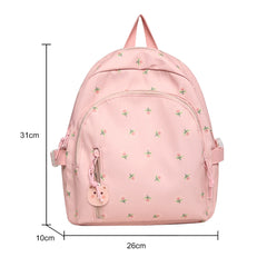 Floral Women Backpacks Mini College Student School Bags for Girl Teenager