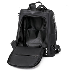 Flower Pattern Women's Anti Theft Backpack High Nylon Ladies Bag