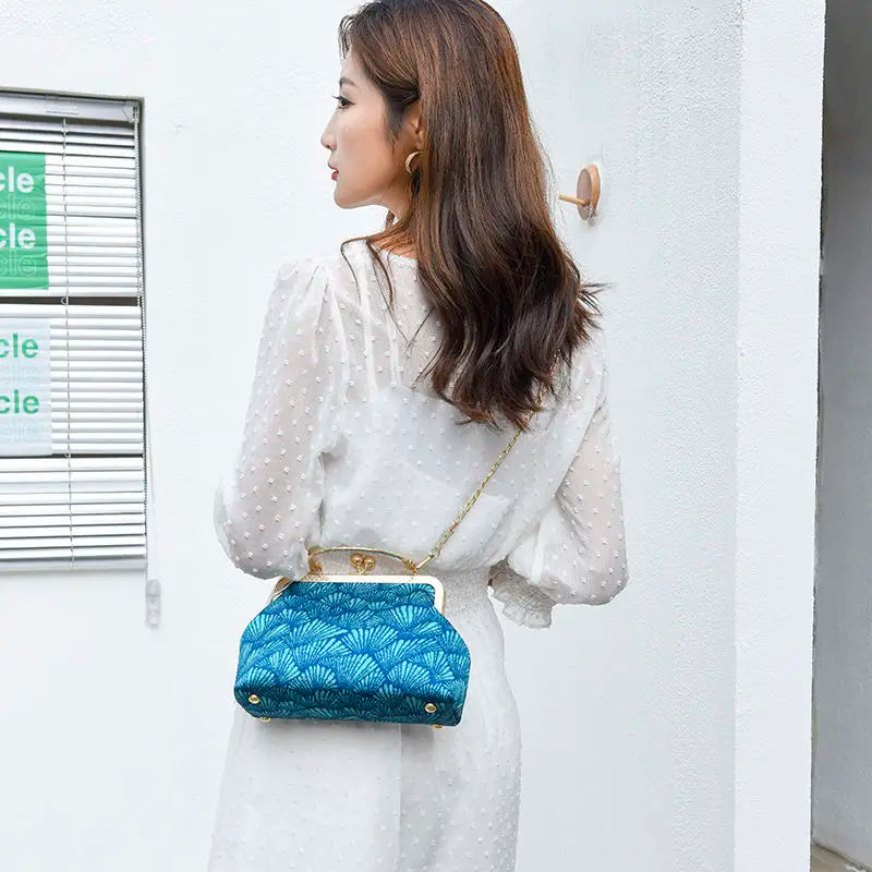 Chinese Style Flowers Crossbody Bag for Women Handbags