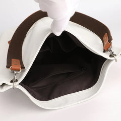 Women Big Size Canvas Handbag Tote Flower Printing Shoulder Bag