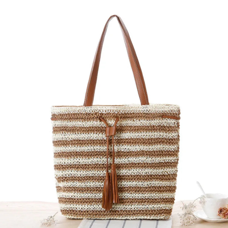 Women Big Size Handbag Casual Flower Printing Canvas Shoulder Bag