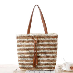 Women Big Size Handbag Casual Flower Printing Canvas Shoulder Bag