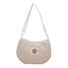 Women Big Size Handbag Tote Casual Flower Printing Canvas Graffiti Shoulder Bag