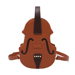 Funny Violin Backpack Creative Messenger Bag Small Backpack