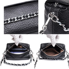 Leather Shoulder Bag Women Crossbody Chain Small Handbags