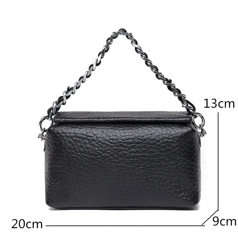 Leather Shoulder Bag Women Crossbody Chain Small Handbags
