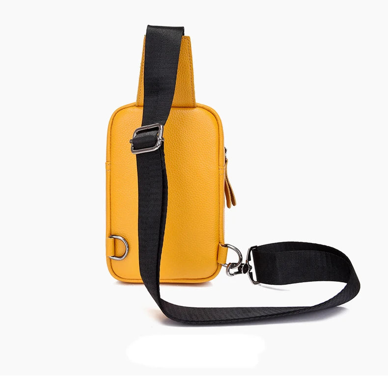 Leather Women Chest Pack High Capacity Shoulder Bag Female Purse Bag